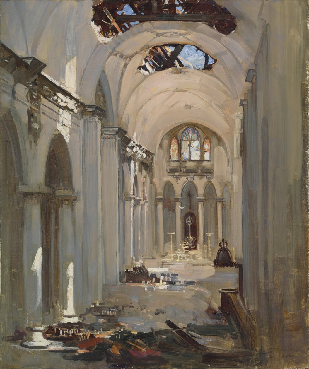 Katedral İç by Arthur Streeton