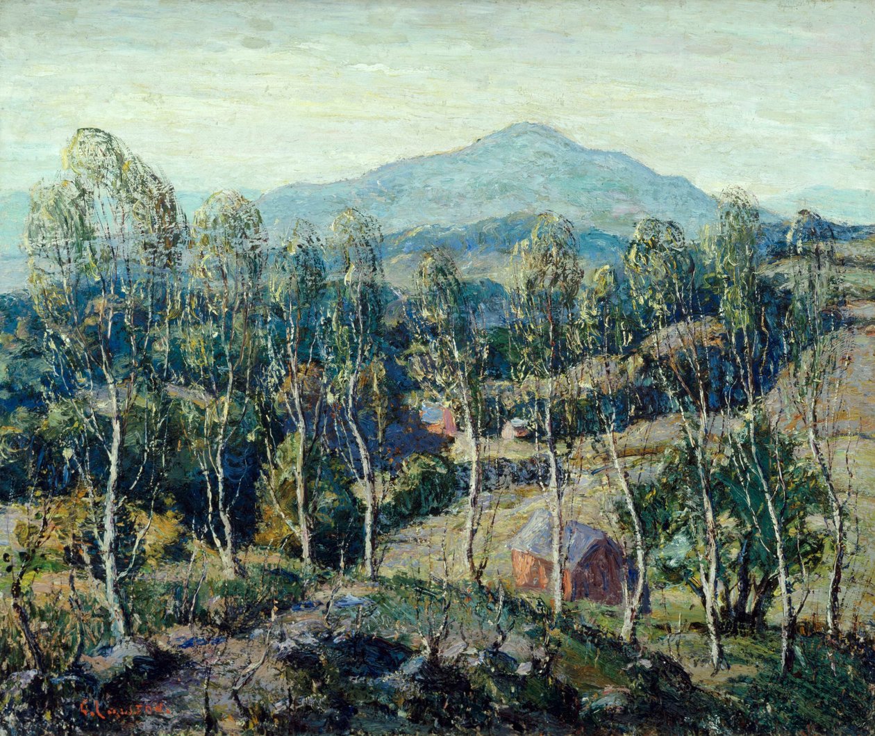 New England huş ağacı by Ernest Lawson