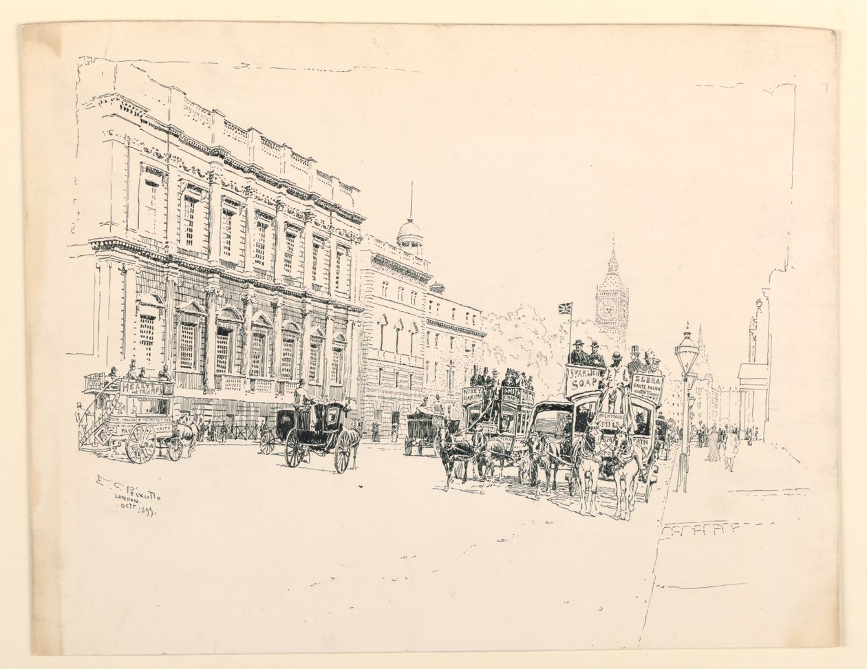 Ziyafet Salonu, Whitehall, Londra by Ernest Clifford Peixotto
