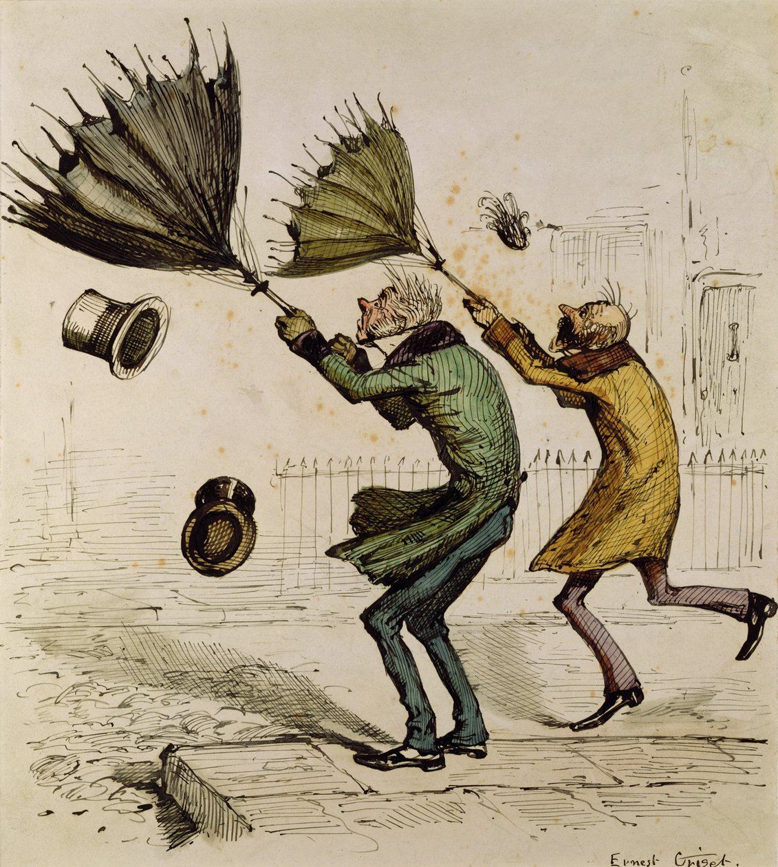 Ani bir fırtına by Ernest Henry Griset