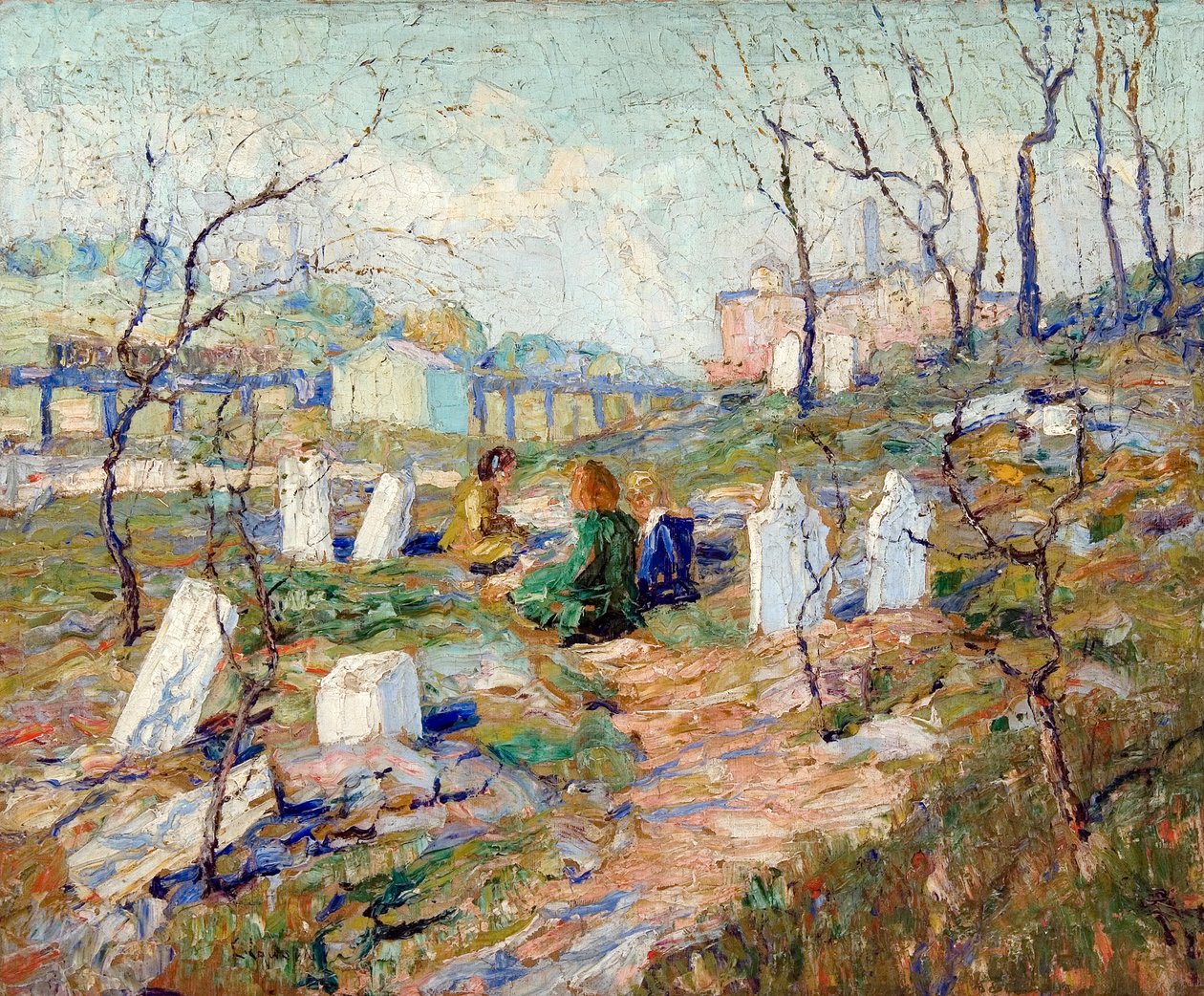 mezarlık by Ernest Lawson