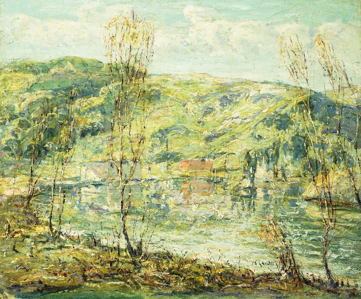 Göl Yansımaları by Ernest Lawson