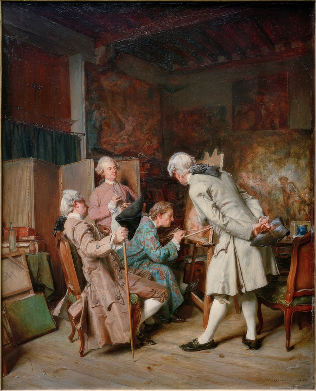 resim severler by Ernest Meissonier