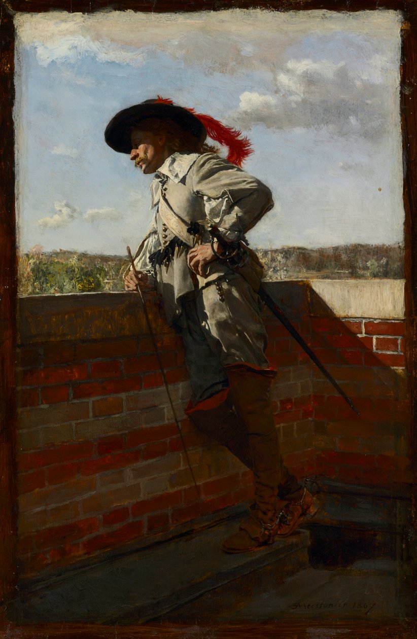 Bir Terasta, 1867. by Jean Louis Ernest Meissonier