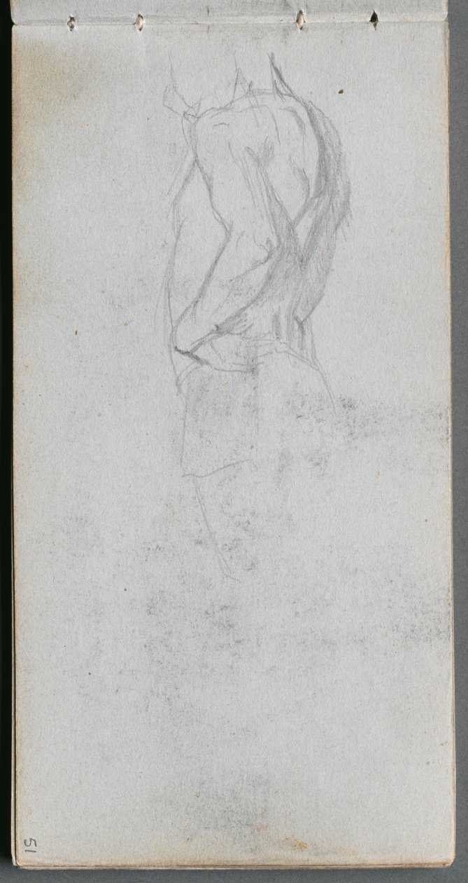 Sketchbook, sayfa 51: Figür Çalışması. by Jean Louis Ernest Meissonier