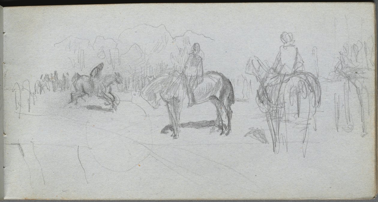 Sketchbook, sayfa 52: Figür Çalışması by Ernest Meissonier