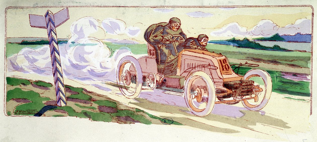 Paris Berlin yarışı by Ernest Montaut