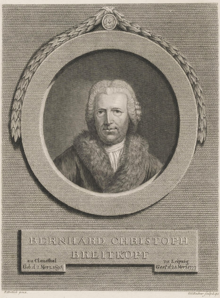 Bernhard Christoph Breitkopf by Ernst Gottlob