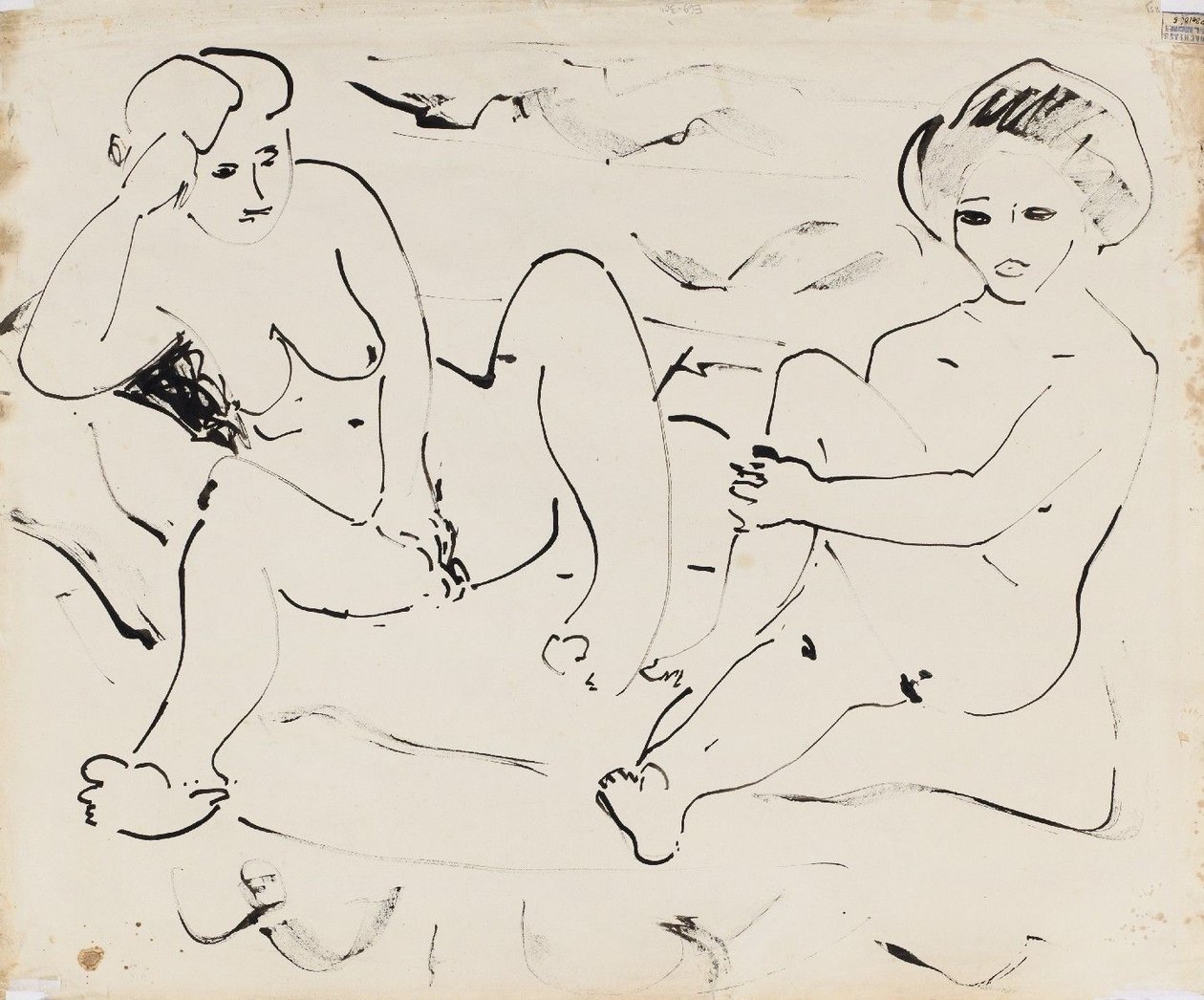 Akt (doğru) by Ernst Ludwig Kirchner