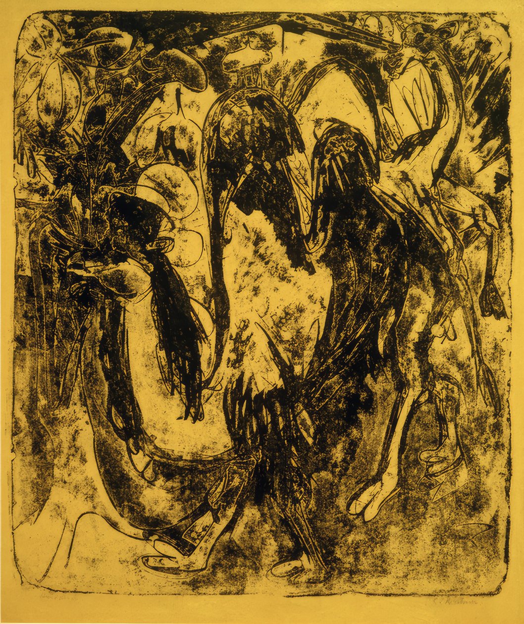 Deve ve dromedary by Ernst Ludwig Kirchner