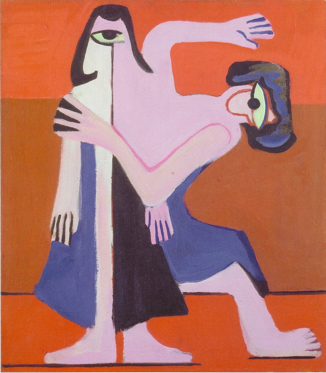 maske dansı by Ernst Ludwig Kirchner