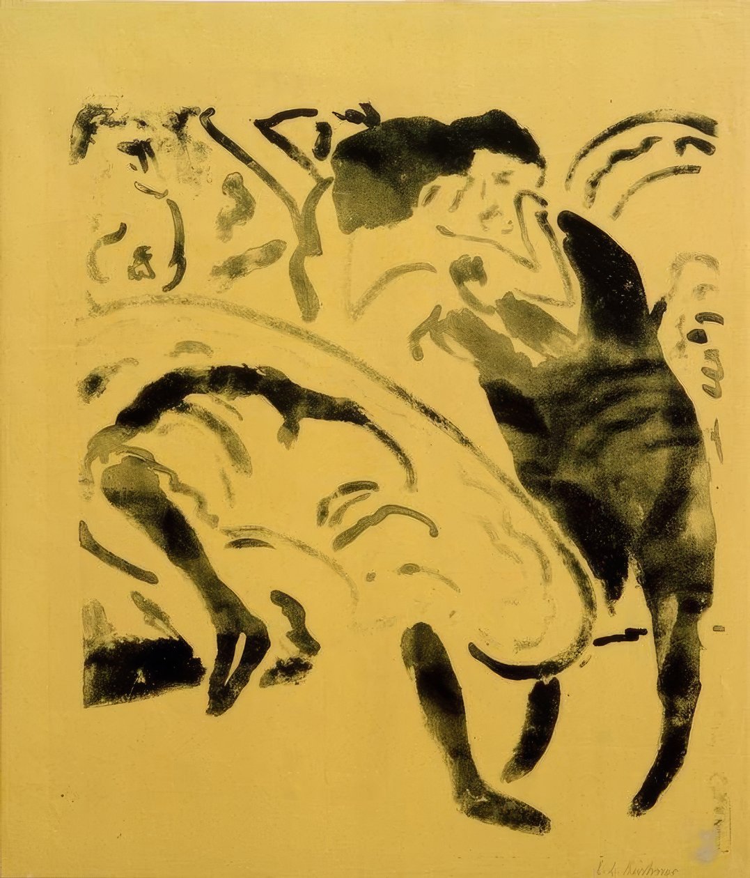 dans eden çift by Ernst Ludwig Kirchner