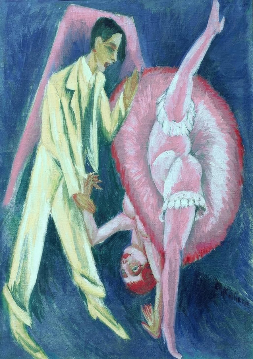 dans eden çift by Ernst Ludwig Kirchner