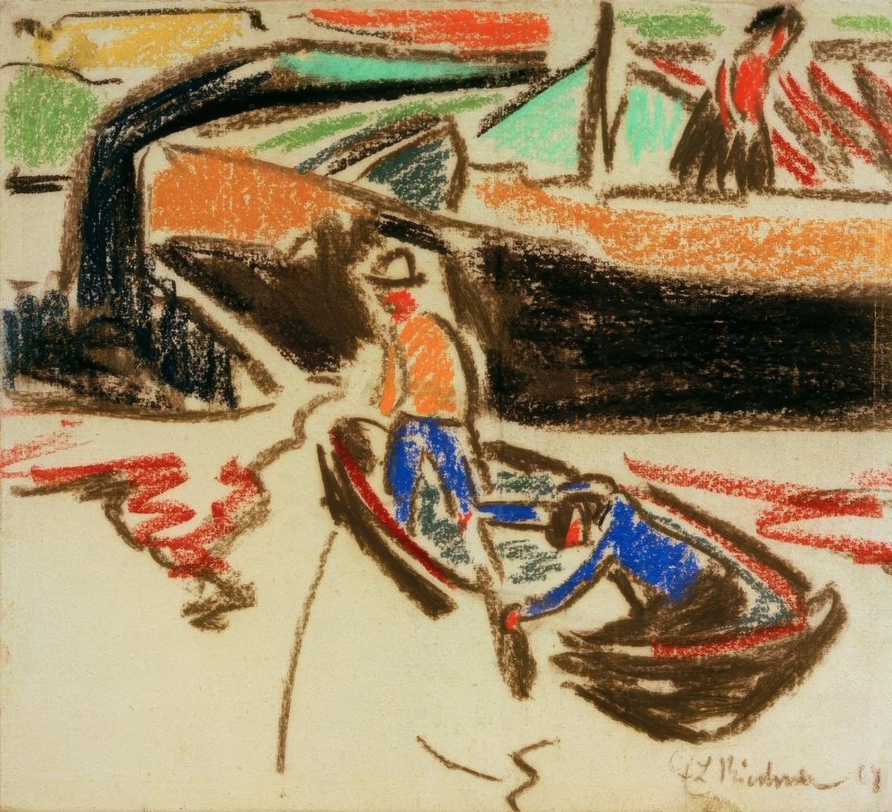 mavna ve bot by Ernst Ludwig Kirchner