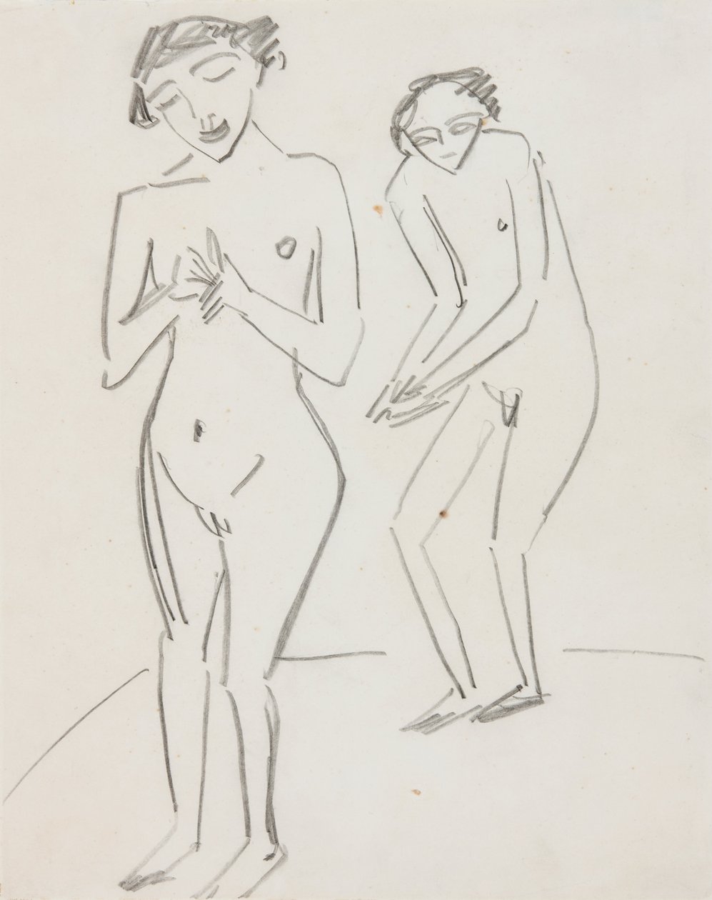 Erkek ve kadın by Ernst Ludwig Kirchner