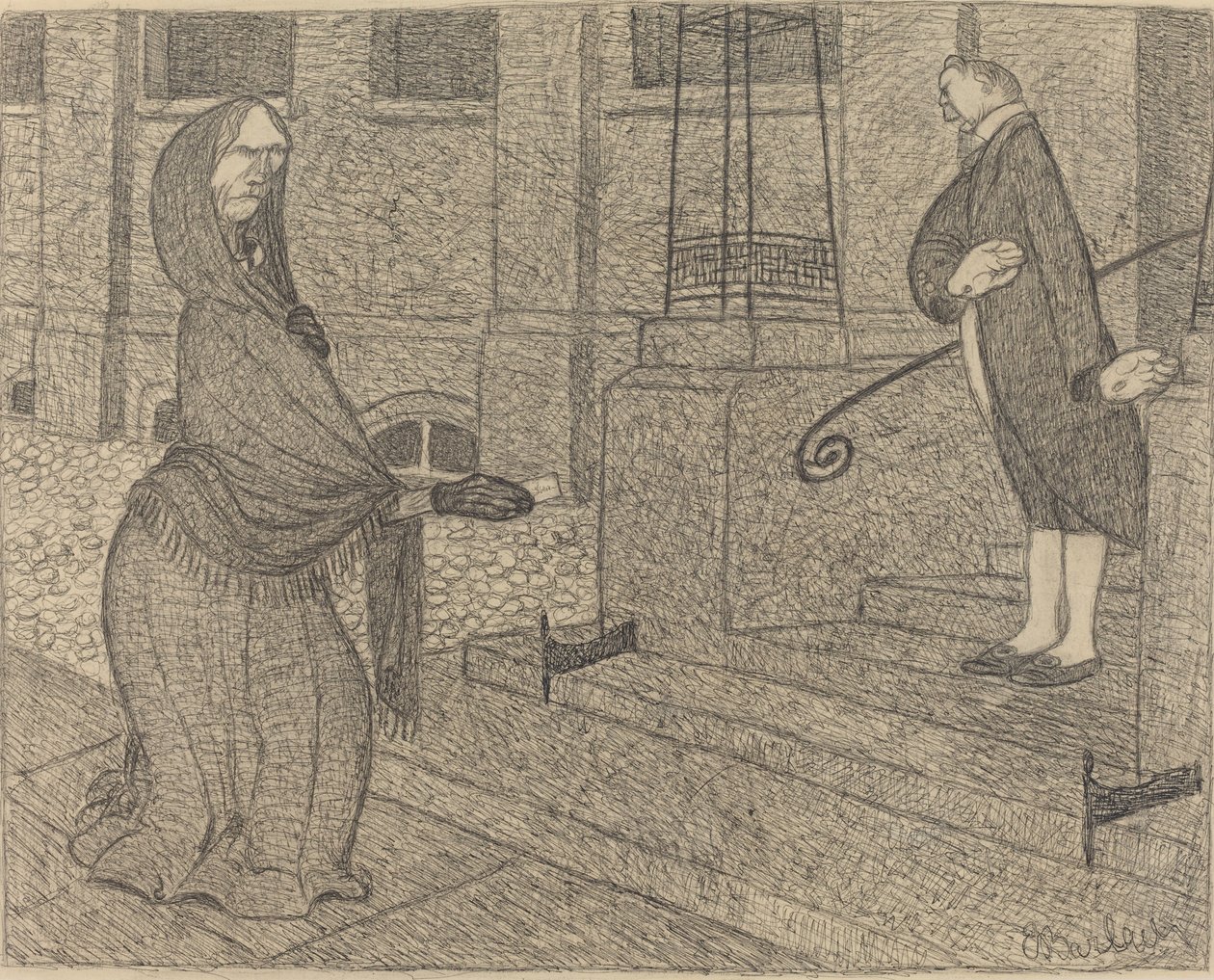 Yüksek Sınıf, 1906. by Ernst Barlach