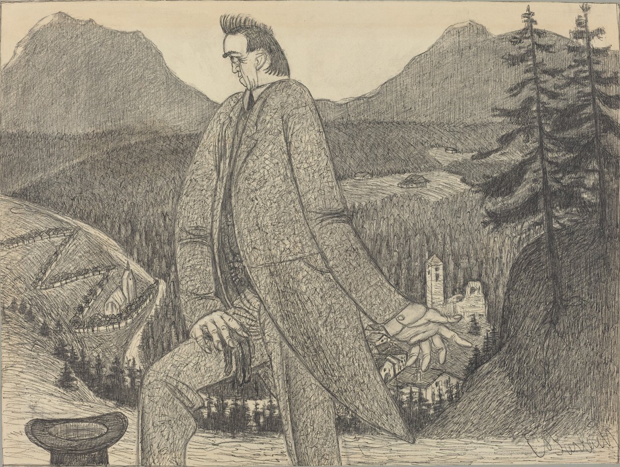 Yükseklerin Adamı, 1906. by Ernst Barlach