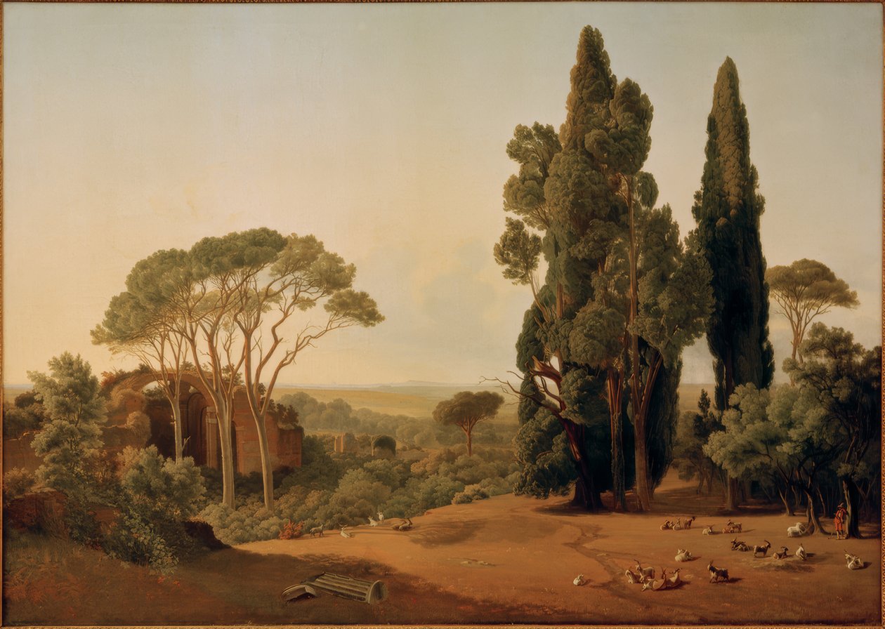 Tivoli yakınlarındaki Villa Hadriana by Ernst Christian Frederik Petzholdt