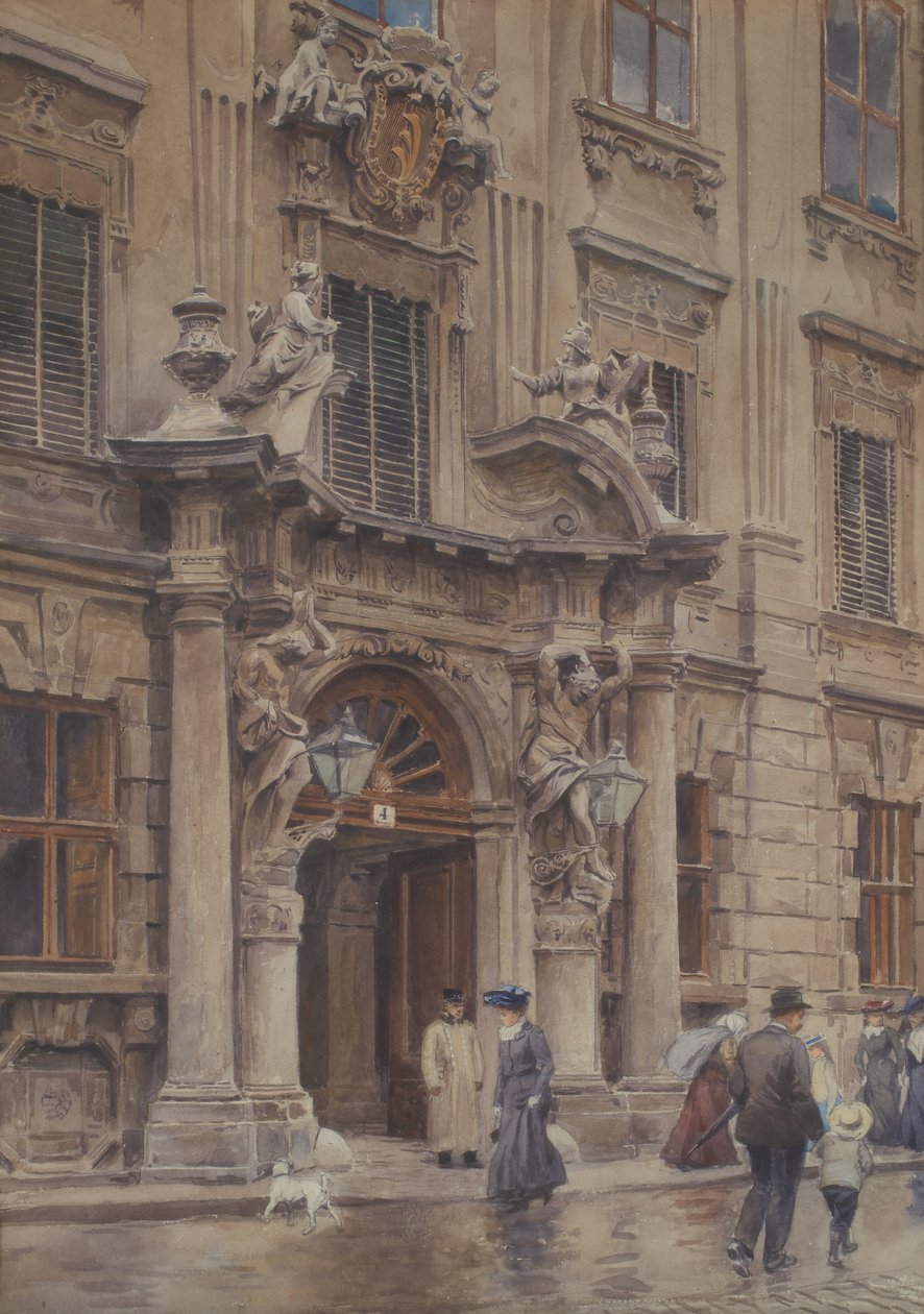 Palais Kinsky'nin portalı by Ernst Graner