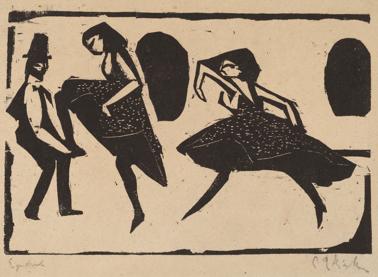 Akrobatik Dans, 1911. by Ernst Ludwig Kirchner