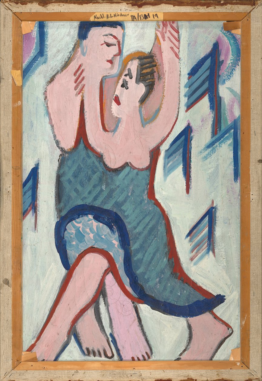 Karda Dans Eden Çift [ters], 1928-1929. by Ernst Ludwig Kirchner