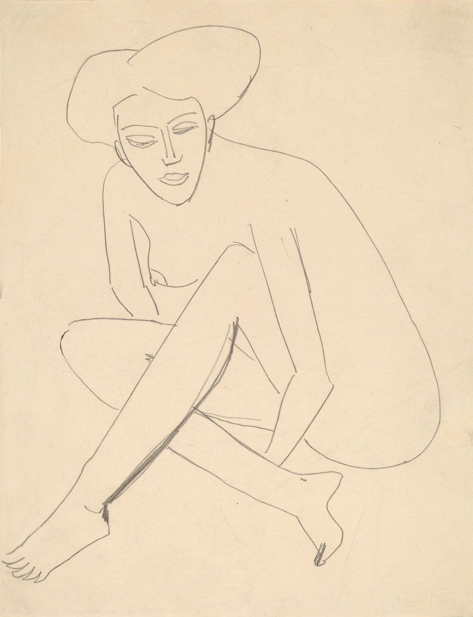 Dodo Oturan, 1910. by Ernst Ludwig Kirchner
