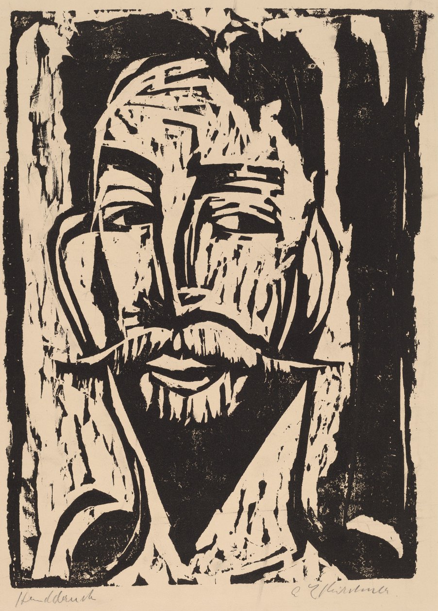 Prof. Dr. Graef Başkanı, 1915. by Ernst Ludwig Kirchner