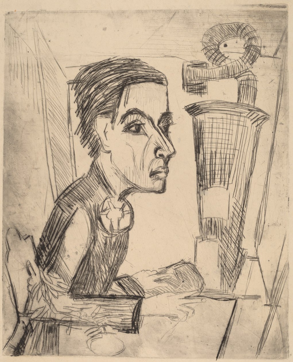 Ressam, 1923. by Ernst Ludwig Kirchner