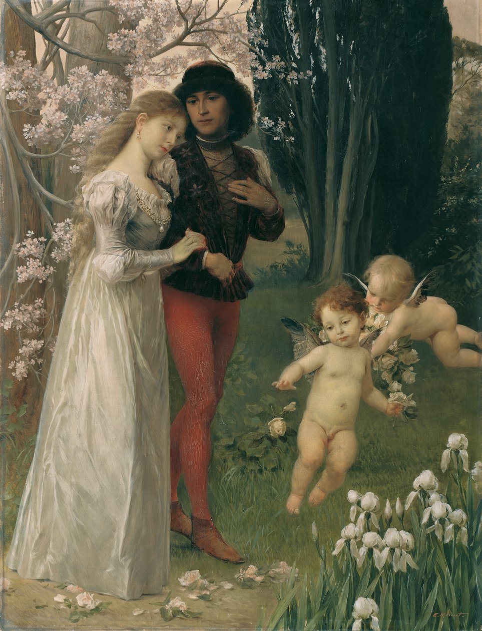Francesca da Rimini ve Paolo by Ernst Klimt