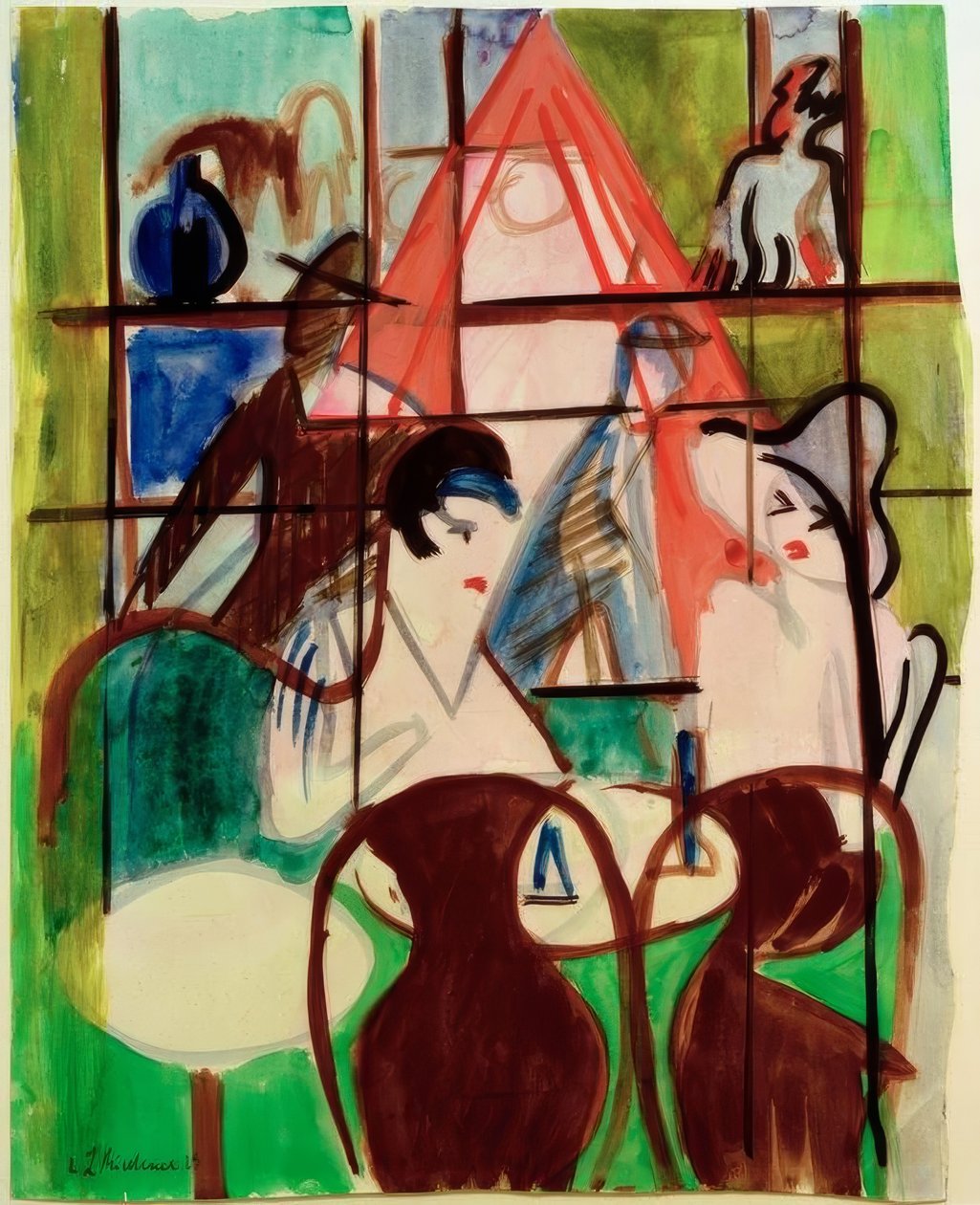 istasyon kafe by Ernst Ludwig Kirchner