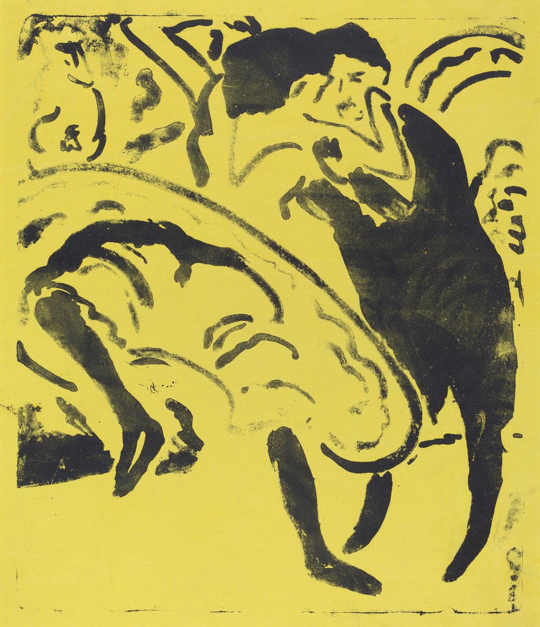 dans eden çift by Ernst Ludwig Kirchner