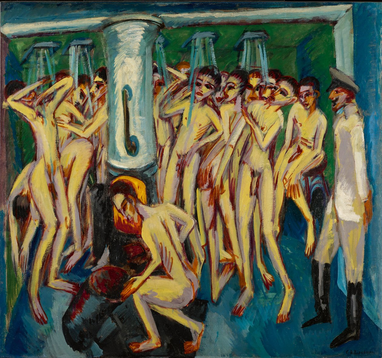 Asker Topçuları, 1915. by Ernst Ludwig Kirchner