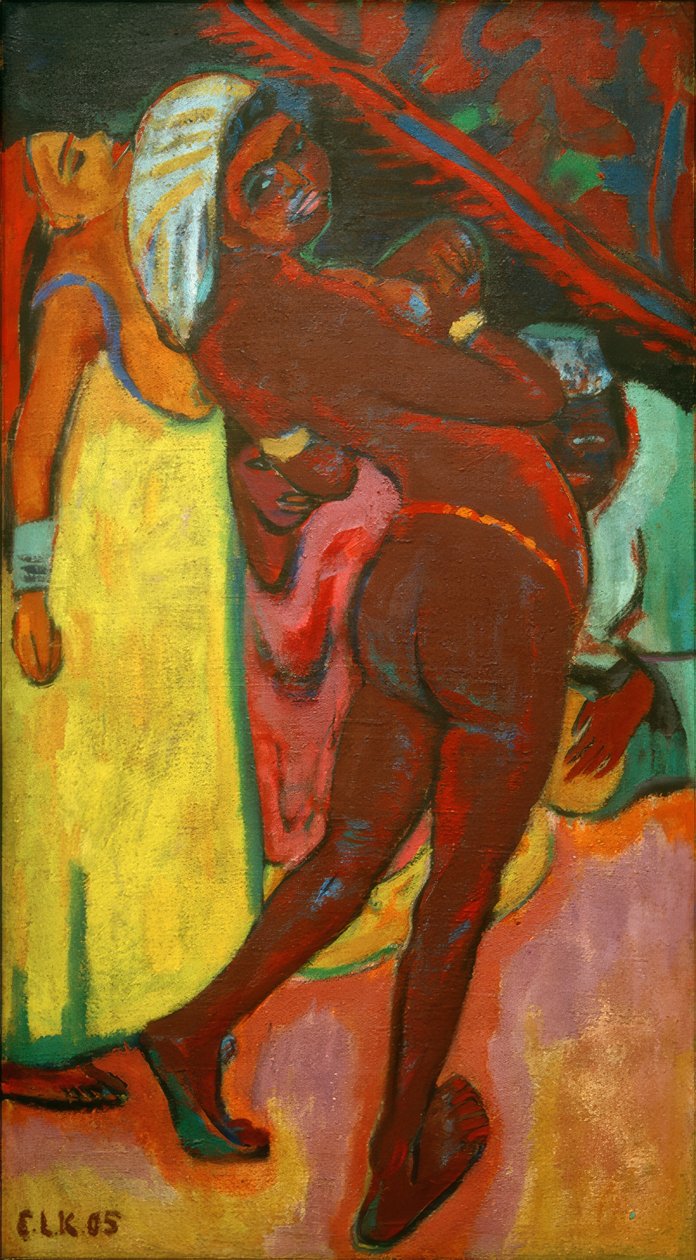 siyah dansçı by Ernst Ludwig Kirchner