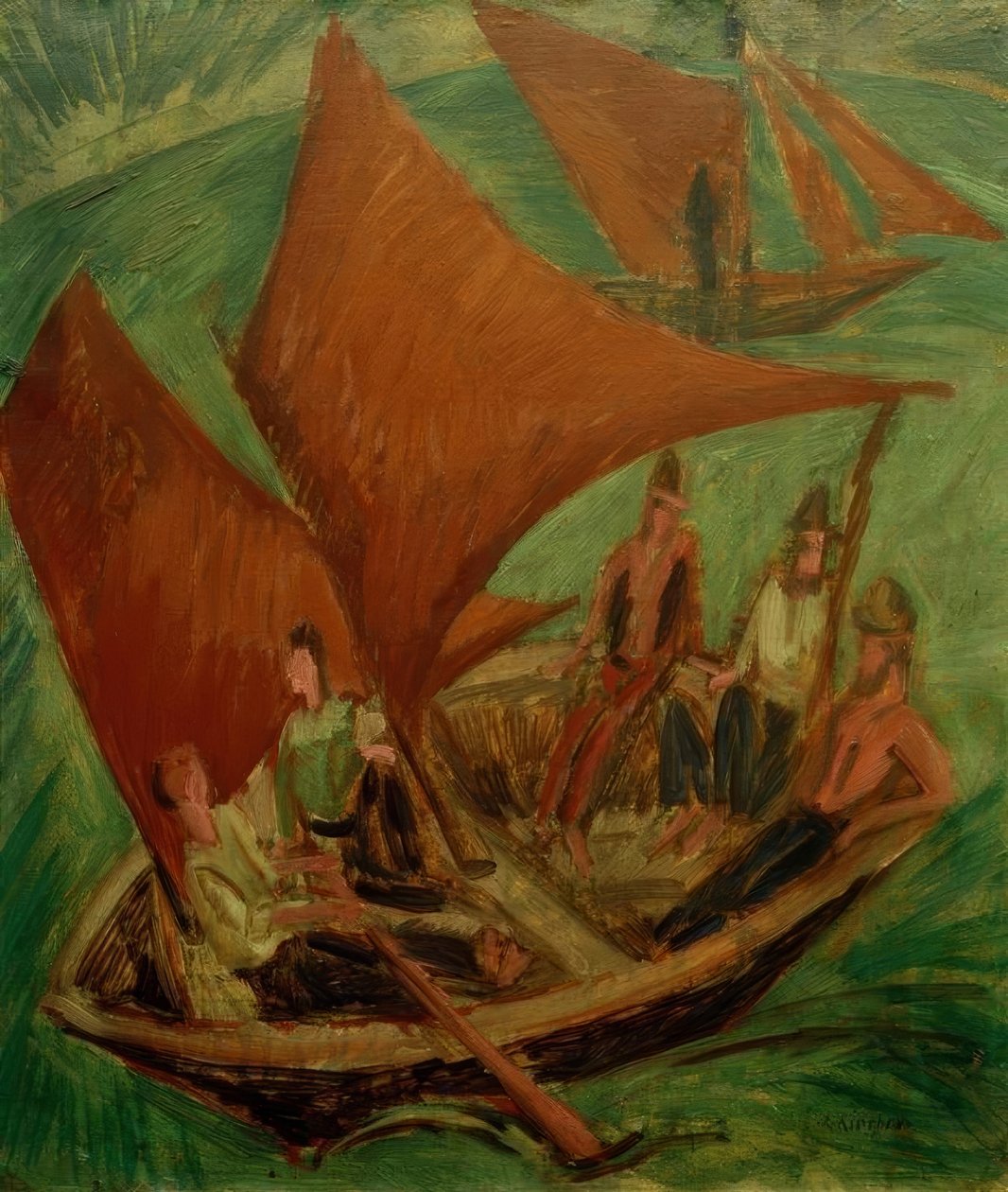 Balıkçı teknesi by Ernst Ludwig Kirchner