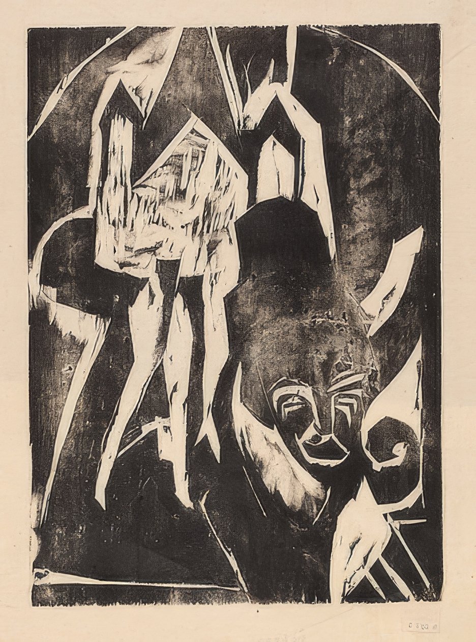 Sokakta kokot. 1915 by Ernst Ludwig Kirchner