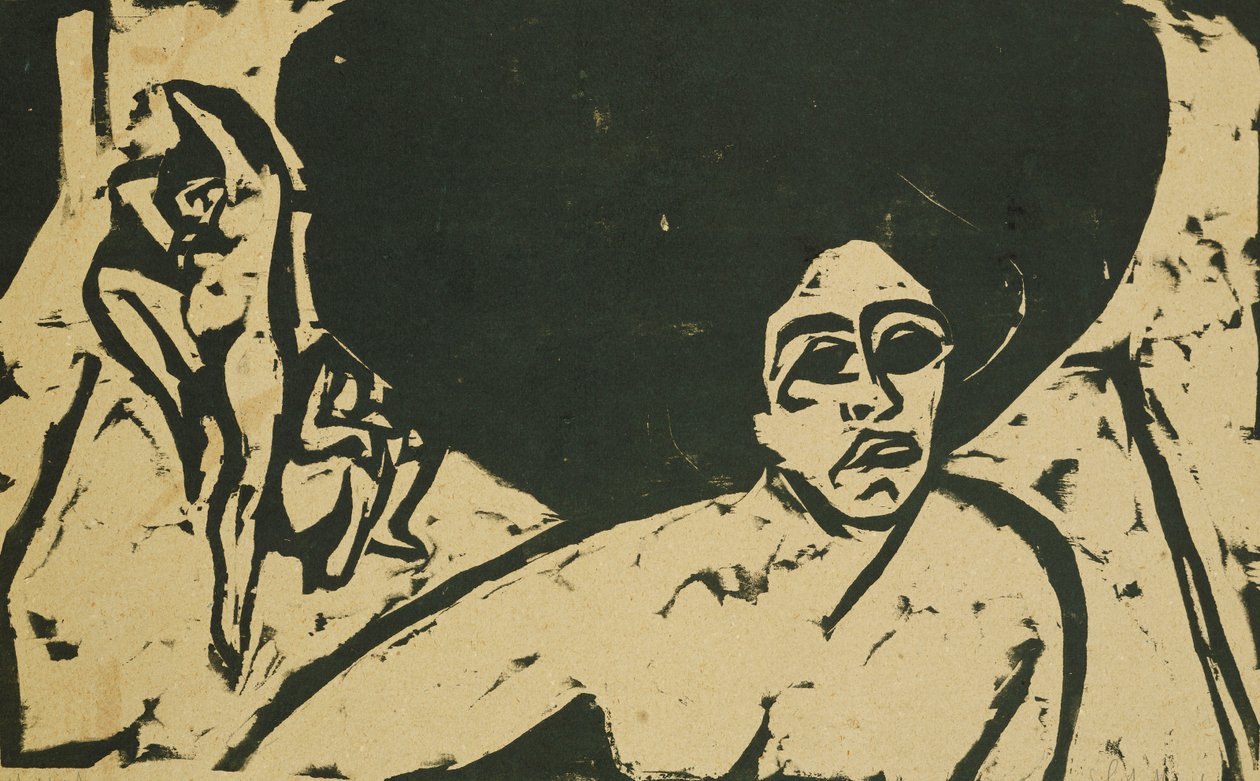çıplak dansçılar; Çıplak dansçılar, 1909 by Ernst Ludwig Kirchner