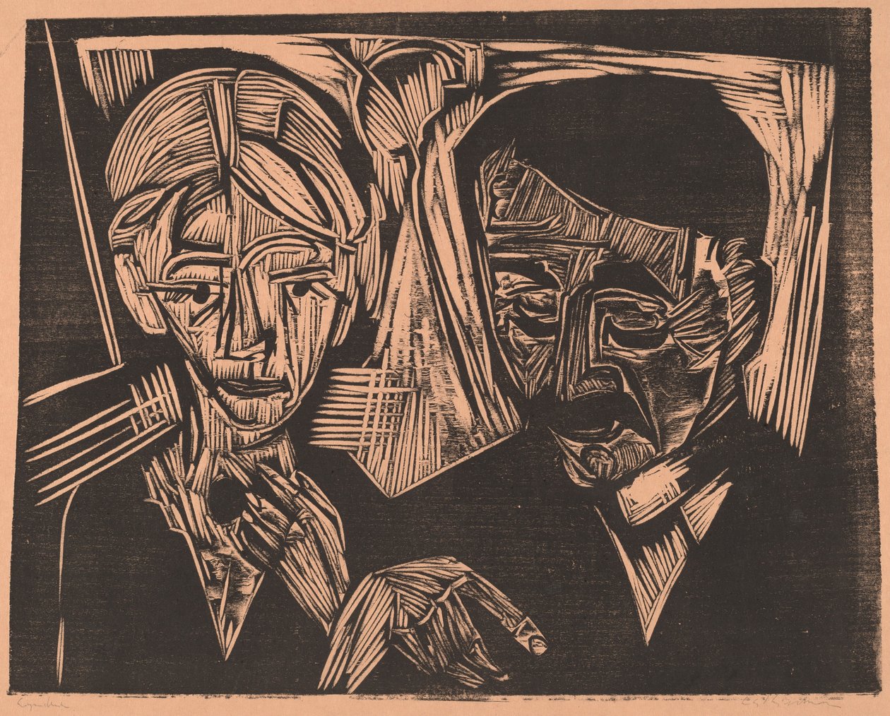 Evli Çift Müller by Ernst Ludwig Kirchner