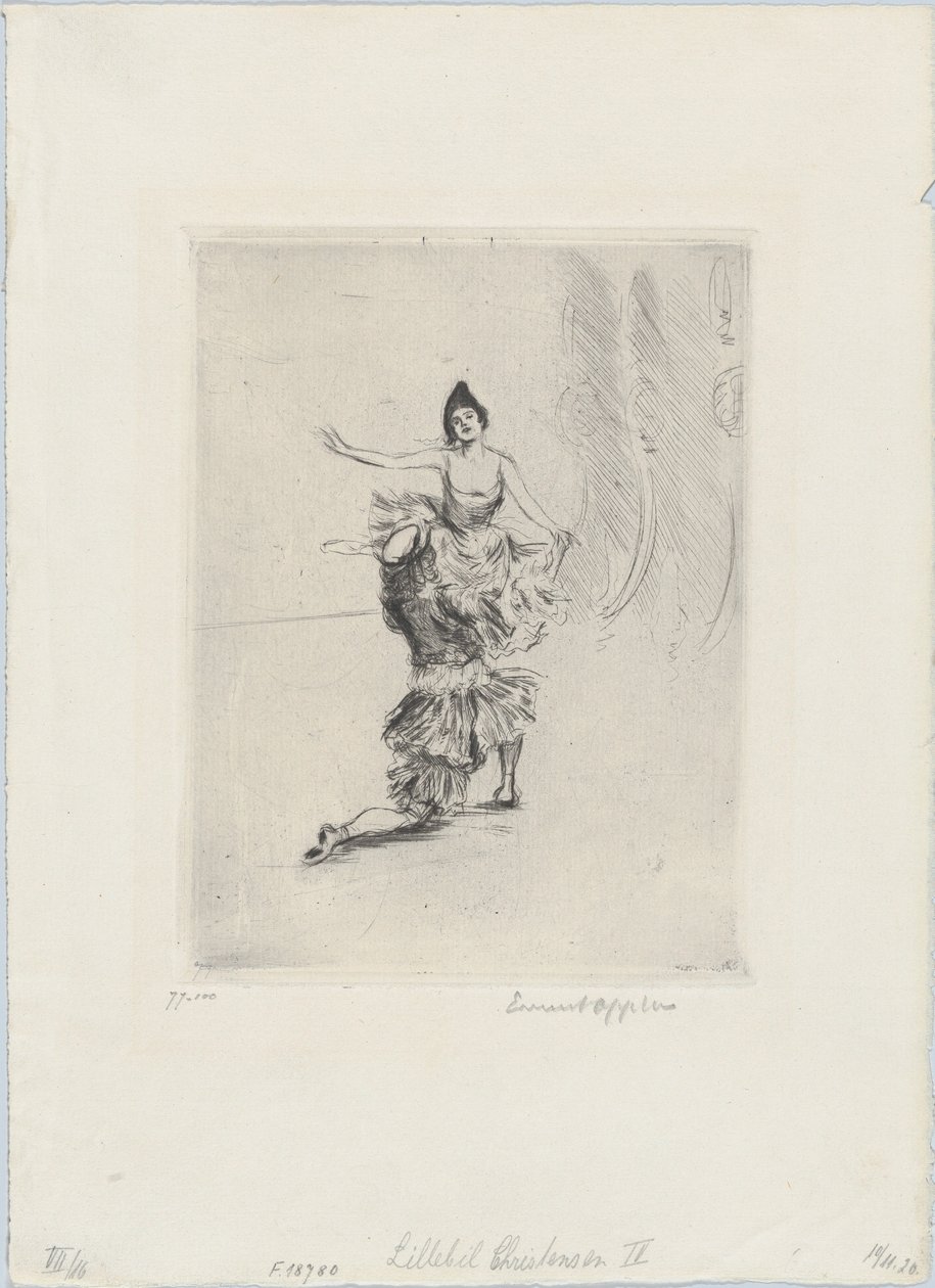 Lillebil Christensen IV, 1920. by Ernst Oppler
