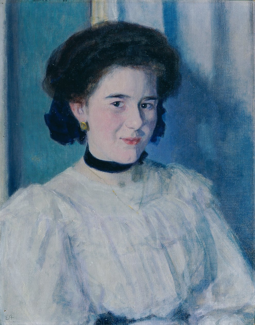 bir kızın portresi by Ernst Stohr