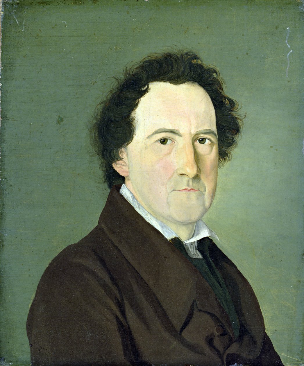 Ressam Heinrich Herterich (1772-1852), 1825 (tuval üzerine serilmiş kağıt üzerine yağlı boya) by Erwin Speckter