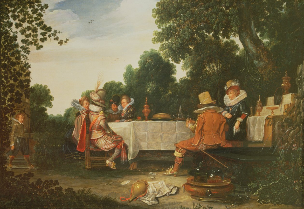 Bahçede Parti by Esaias I van de Velde