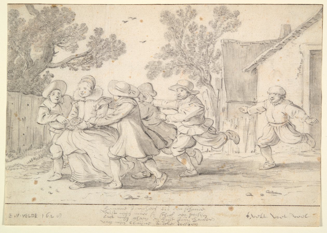 Bir Kızın Peşinde Olan Erkekler by Esaias van de Velde