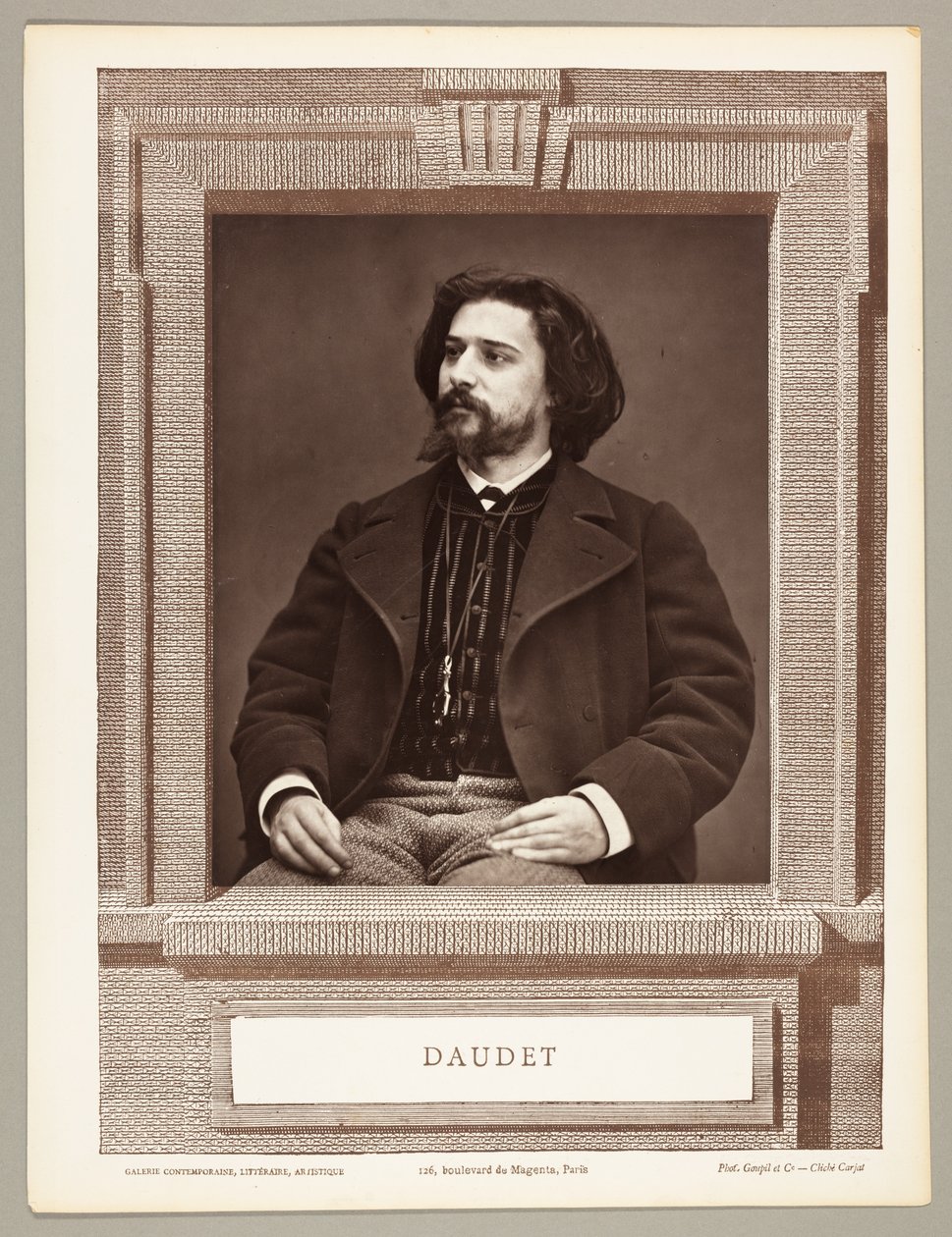 Alphonse Daudet (Fransız romancı, 1849-1897) by Etienne Carjat