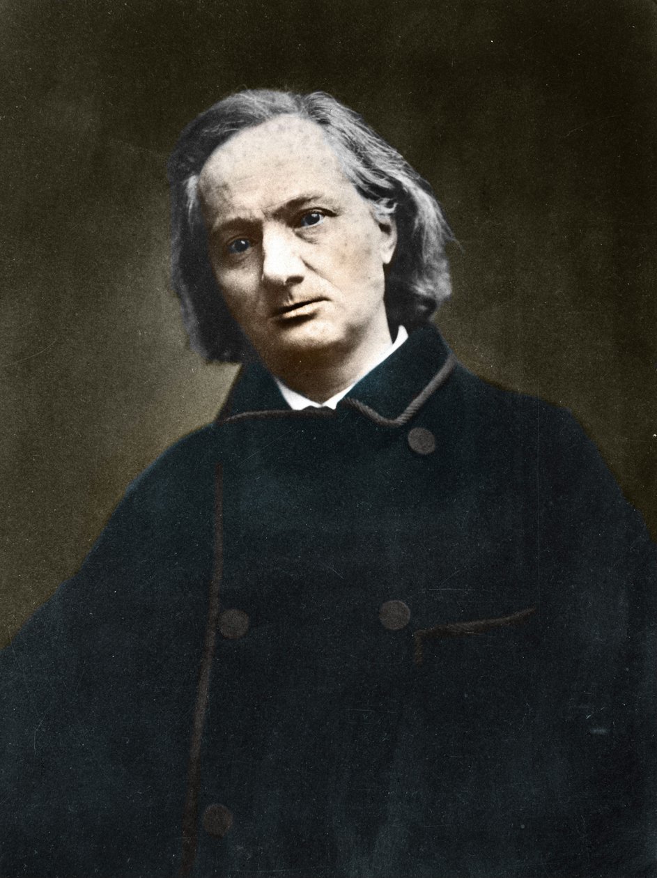 Charles Baudelaire (1821-1867), Fransız şair by Etienne Carjat