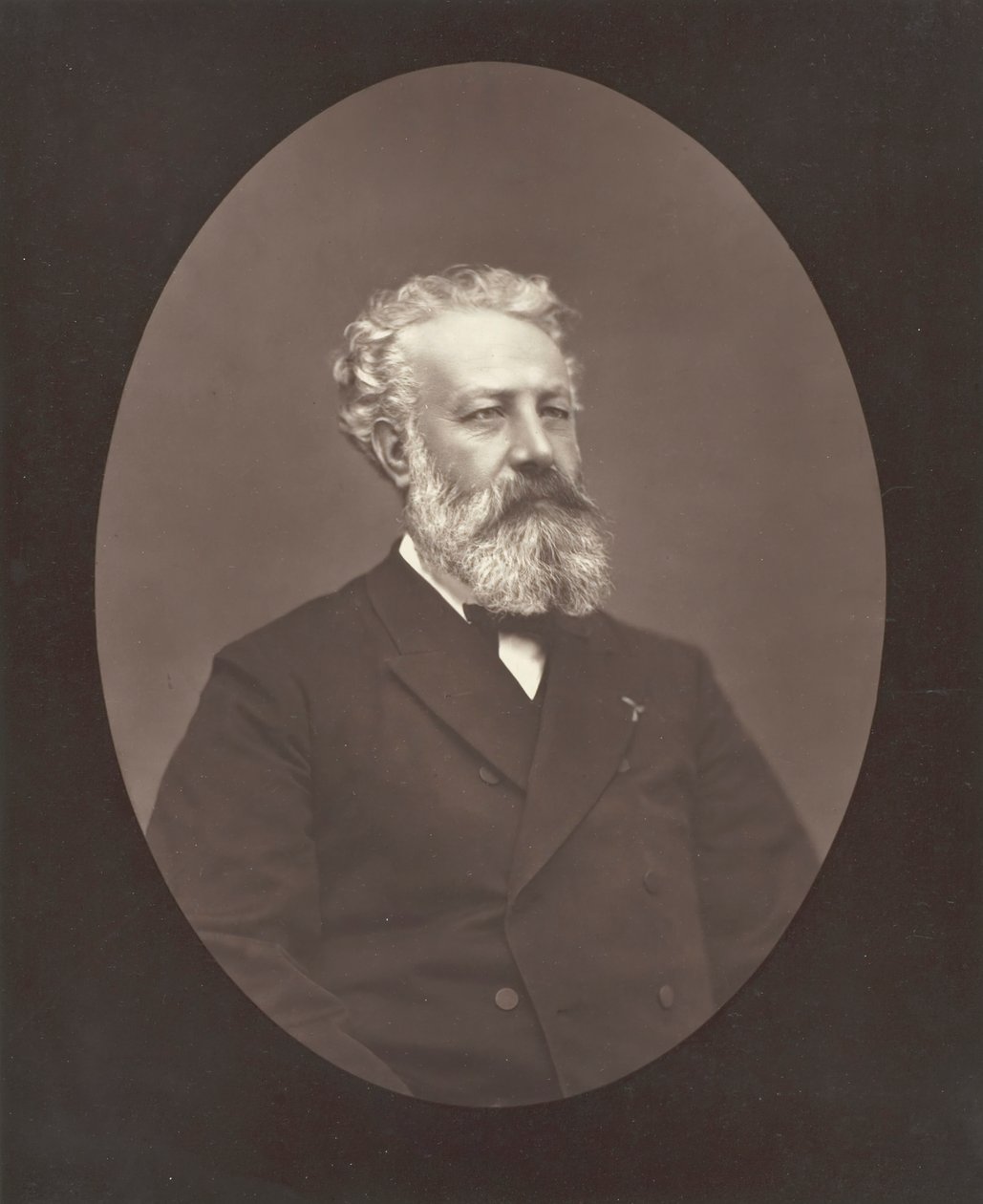 Jules Verne, c. 1876. by Etienne Carjat