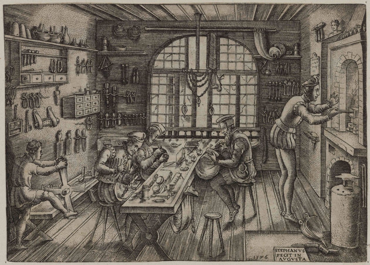 Kuyumcu Dükkanı, 1576. by Etienne Delaune