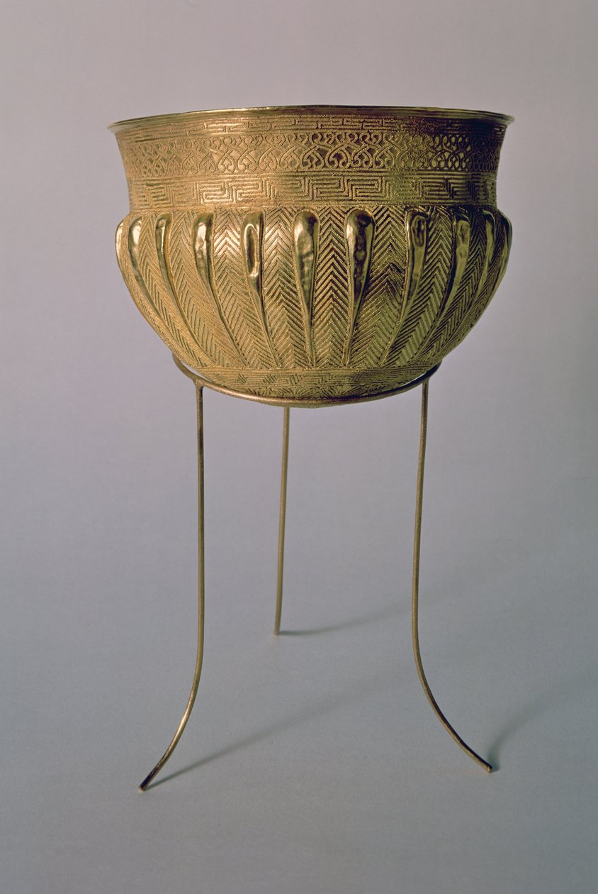 Palestrina'dan kase (altın) by Etruscan