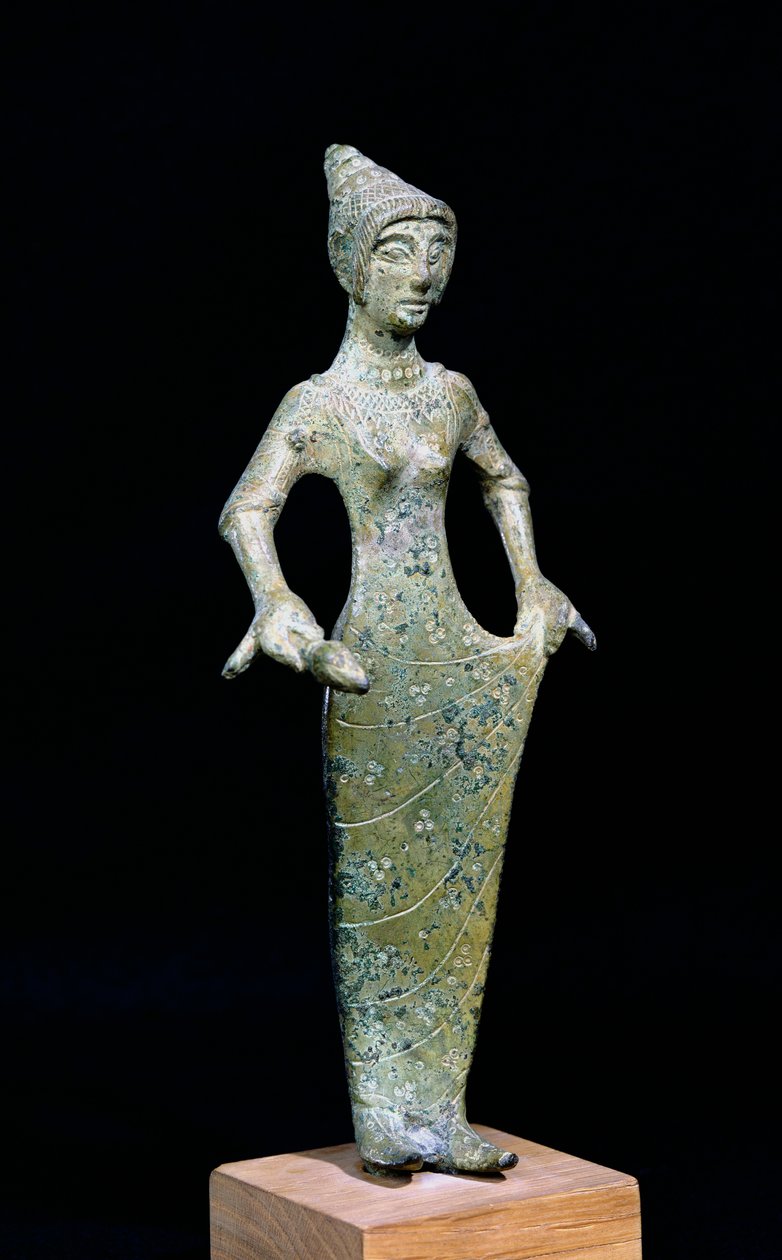 Kadın figürü, muhtemelen Afrodit (bronz) by Etruscan