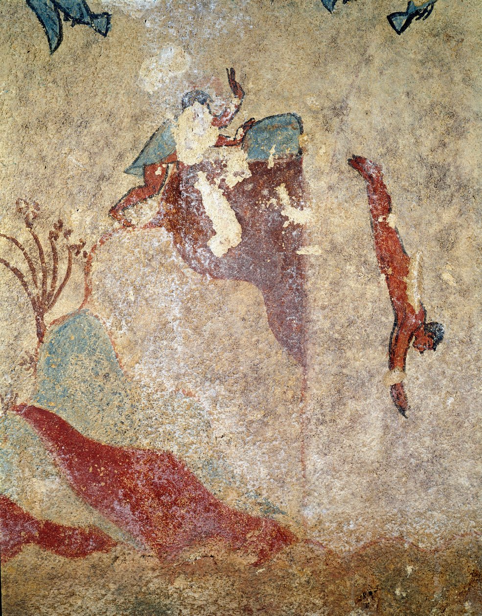 Bir dalgıç. (Fresk detayı, MÖ 520-510) by Etruscan