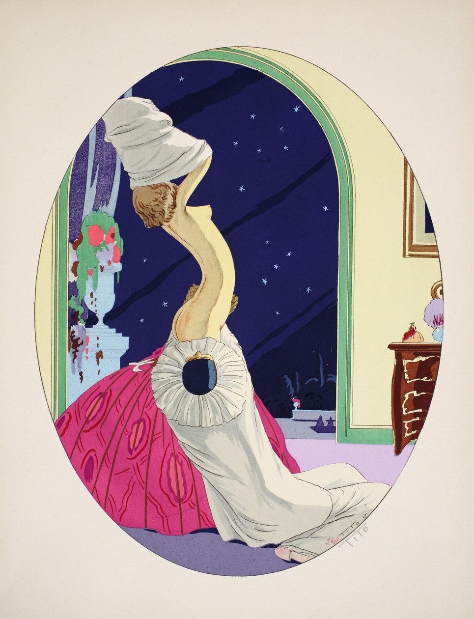 Beş Duyu - İşitme, Görme, Koku, Dokunma ve Tat, pub. Paris, 1925 (kalıp baskısı) by Ettore Tito